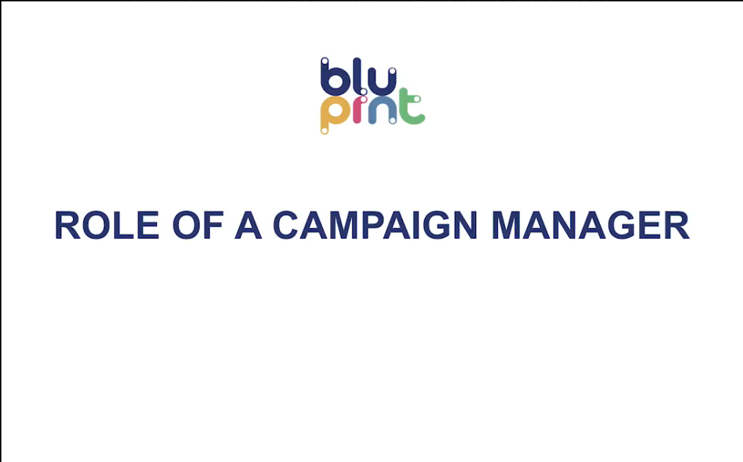 Role of a Campaign Manager